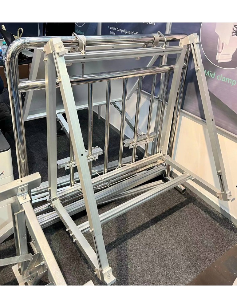 Balkonkraftwerk Halterung, Aluminium und universal Solarmodul Halterung für Solarpanel