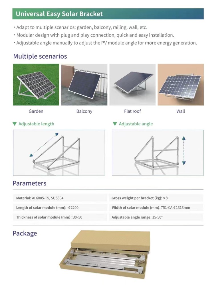 Balkonkraftwerk Halterung, Aluminium und...